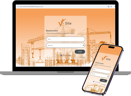 V-Site, gestionale per aziende che gestiscono cantieri sviluppato da MIXED: cantieri, timbrature e scadenze